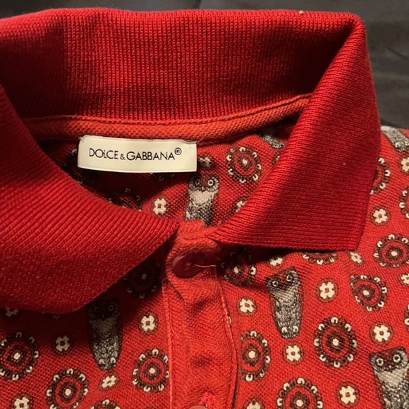 Dolce and Gabbana Boys Red Polo (Size 4) - Picture 2 of 3